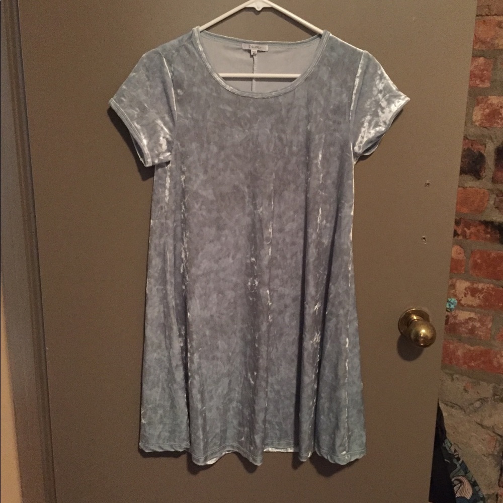 Velvet baby doll dress